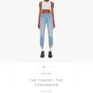 Mother Light Blue Distressed Women's Jeans